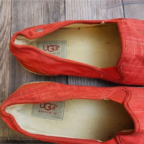 Ugg Red Canvas slip-on Espadrilles‎ - Picture 11 of 12